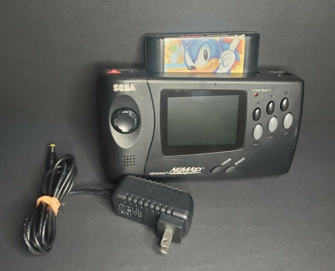 Sega Genesis Nomad , modded with sms and sega cd mod ,TFT LCD AC Adapter - Image 4