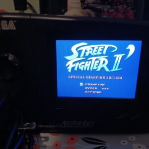 Modded Sega Nomad with new LCD screen, charger, region-free , SMS , Sega CD , and  battery