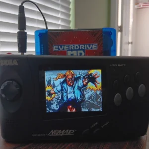Sega Nomad console with Ultimate Mods RGB WITH IP + RGB CONVERTOR  +CASE AND BATTERY